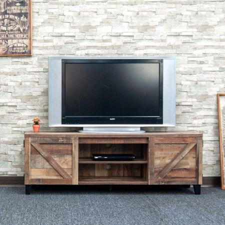 Country Pallet Veneer Door Storage PB TV Cabinet - Country Pallet Veneer Door Storage PB TV Cabinet